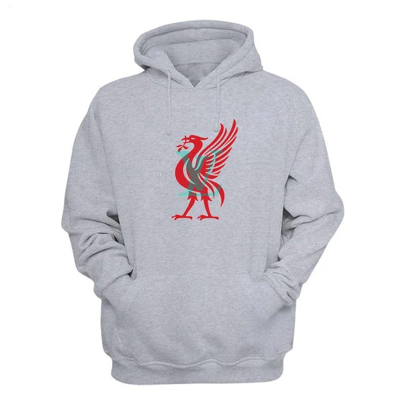 Unisex Liverpool Fans Long Sleeve Hooded Pocket Sweatshirt
