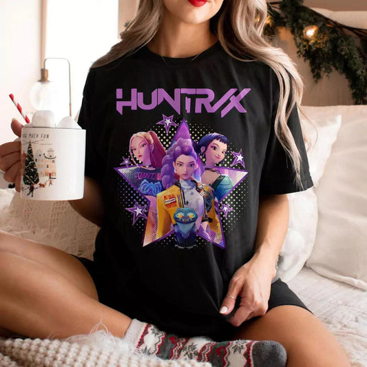 Demon Hunters Huntrix Print Crew Neck T-shirt