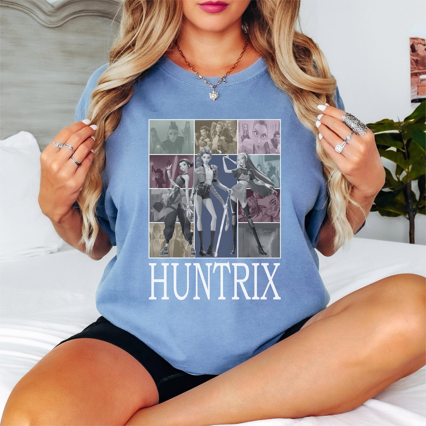 Huntrix Kpop Demo Movie Vintage Print Retro T-shirt