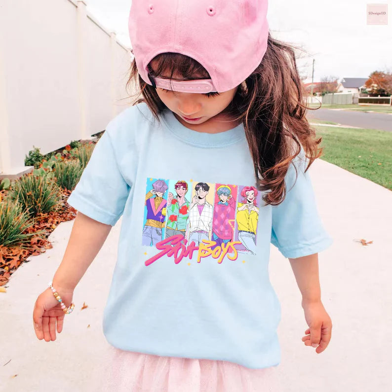 Huntrix Demon Hunters Comfort Colors Kids T-Shirts
