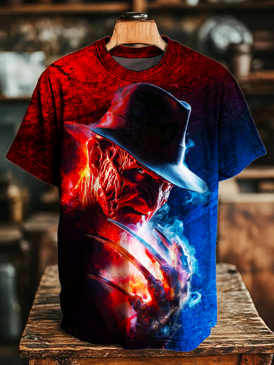 Horror Movie Characters Crew Neck T-shirt