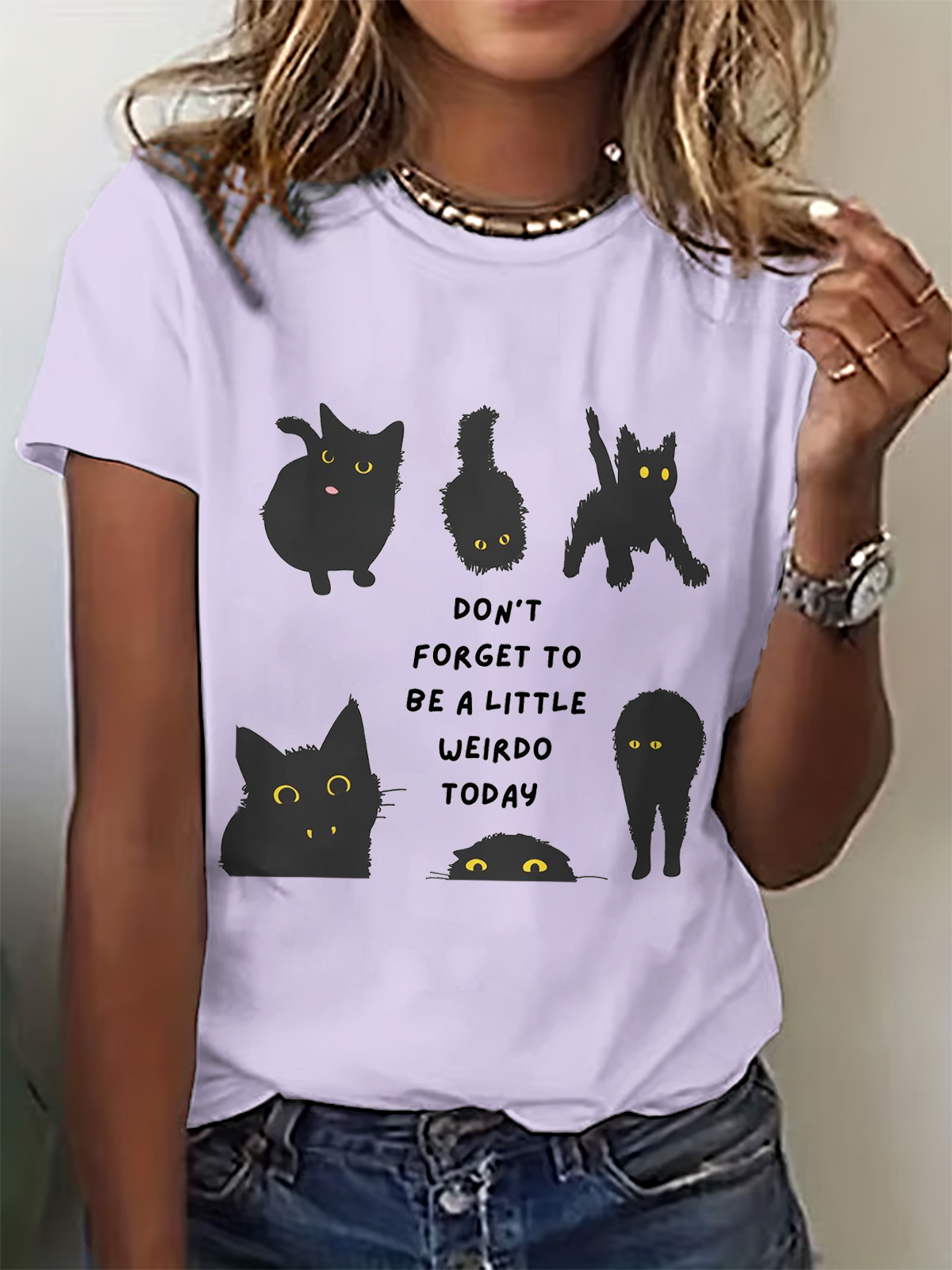 Don't Forget To Be A Litter Weido Today Crew Neck T-shirt