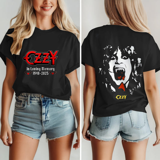 In Memory of Ozzy Osbourne Unisex Cotton Crew Neck T-shirt