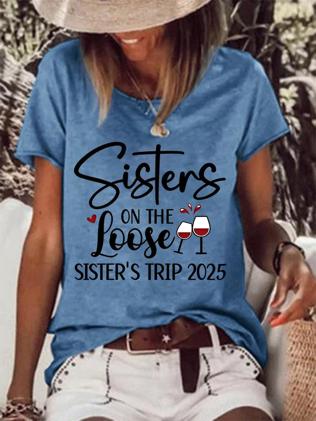 Sister On The Loose Sister's Trip 2025 캐주얼 티셔츠 