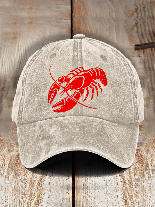 Crawfish Printed Baseball Cap