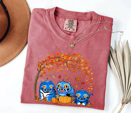 Halloween Hunter Tiger Crew Neck T-shirt
