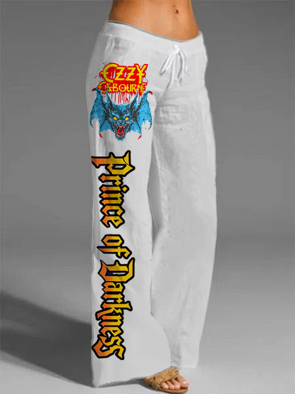 70s Heavy Metal Rock Band Women's Printed Casual Pants