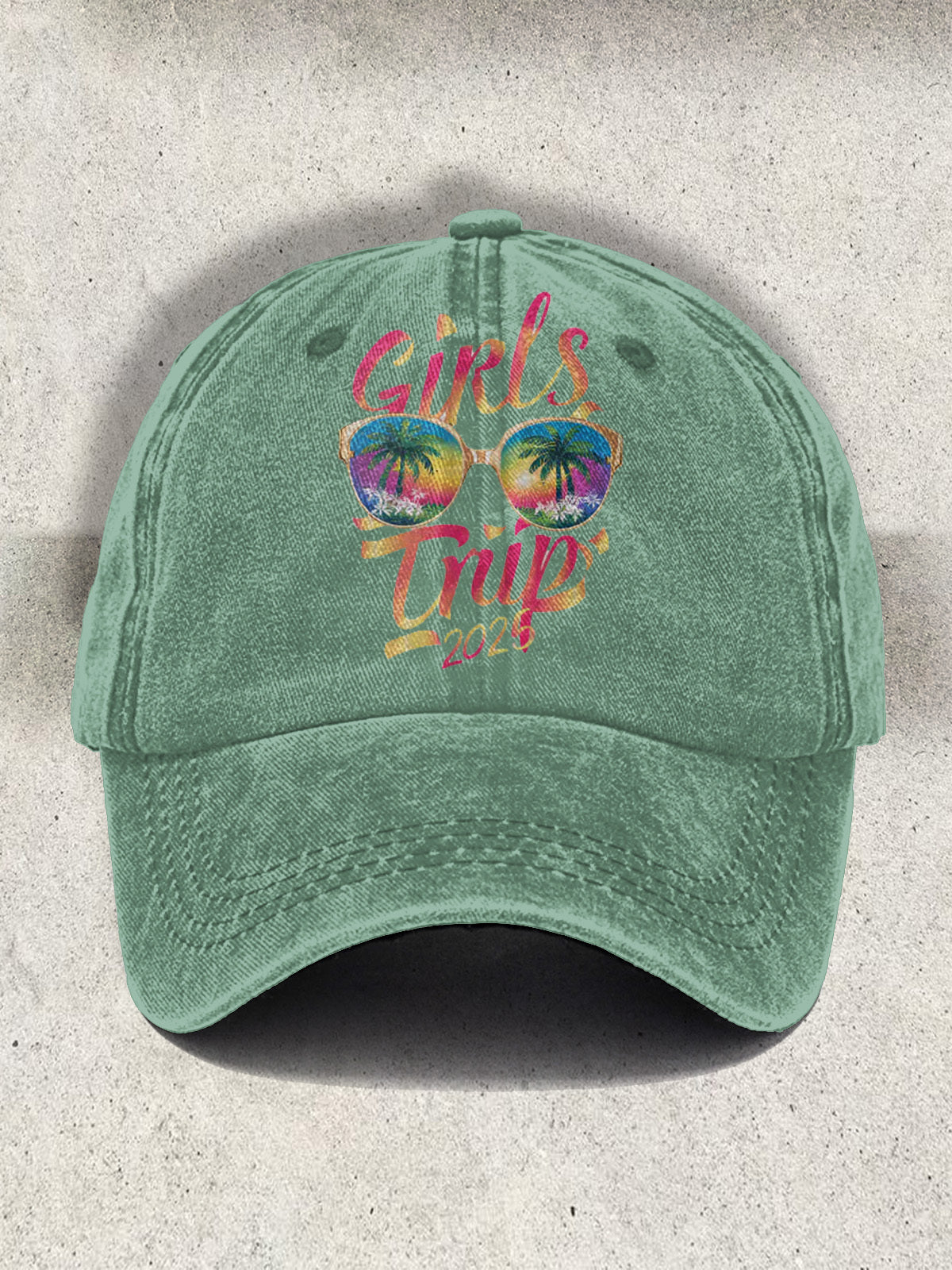 Baseballkappe mit „Girls Trip Vacation“-Print
