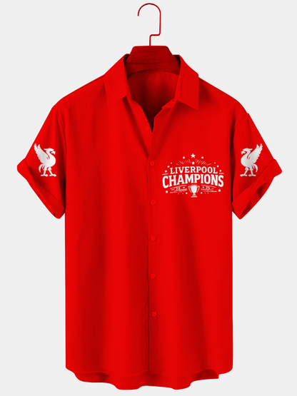 Liverpool FC Champions Men's Short Sleeve Shirts