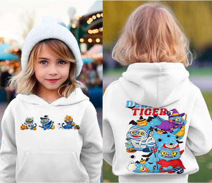 Halloween Demon Cat Derpy Children's Hooded Hoodie