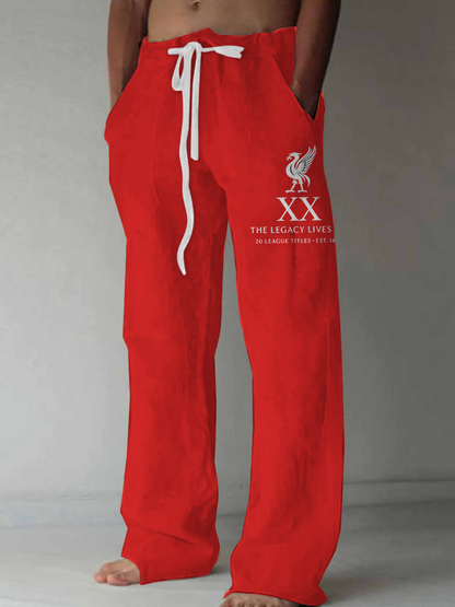 Liverpool Champions 2025 Men's Casual Elastic Waist Pants
