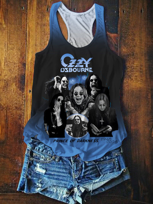No More Tour Ozzy Osbourne Printed Casual Tank Top