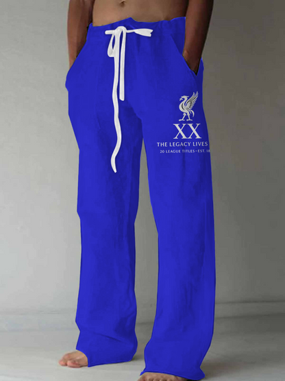 Liverpool Champions 2025 Men's Casual Elastic Waist Pants