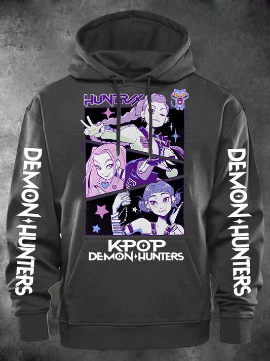 Unisex Demon Hunter Printed Classic Hoodie