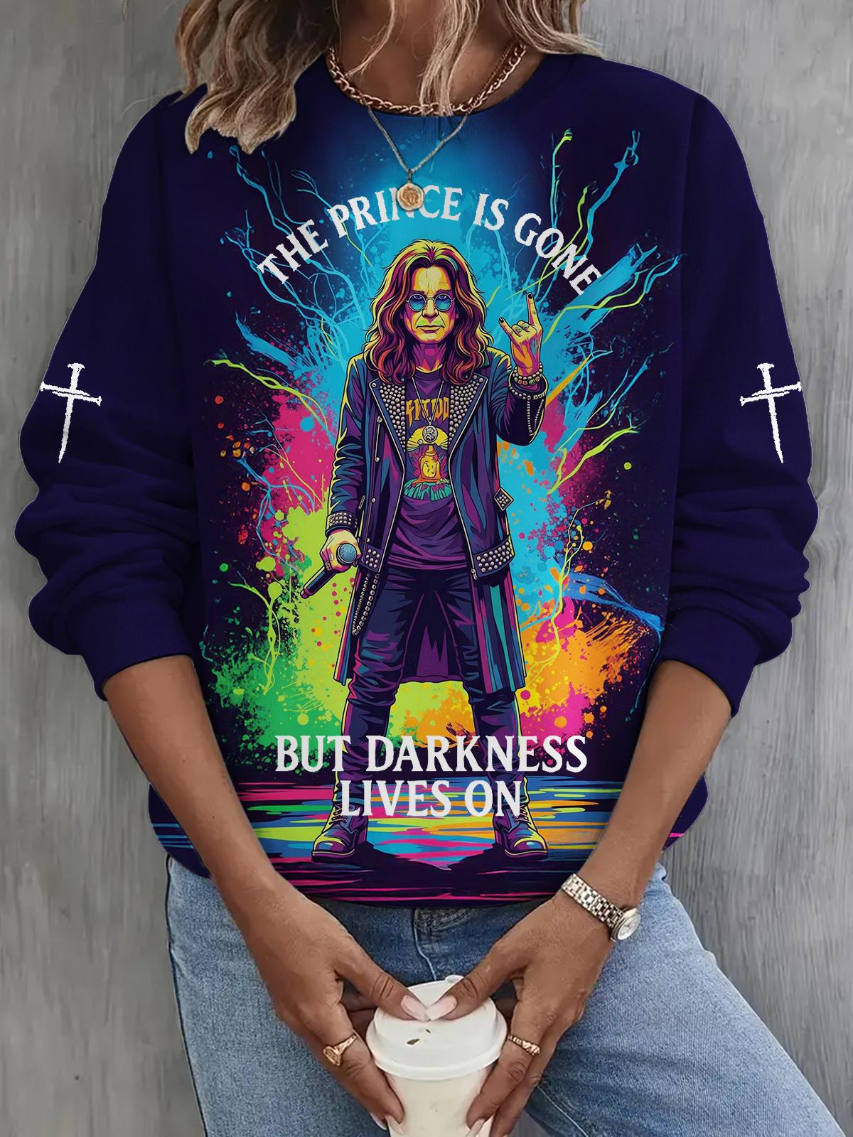 Ozzy Osbourne Fun Graffiti Long Sleeve Casual Top