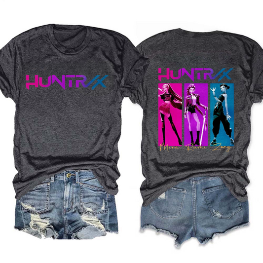 Huntrix Kpop Demon Hunters Crew Neck T-shirt