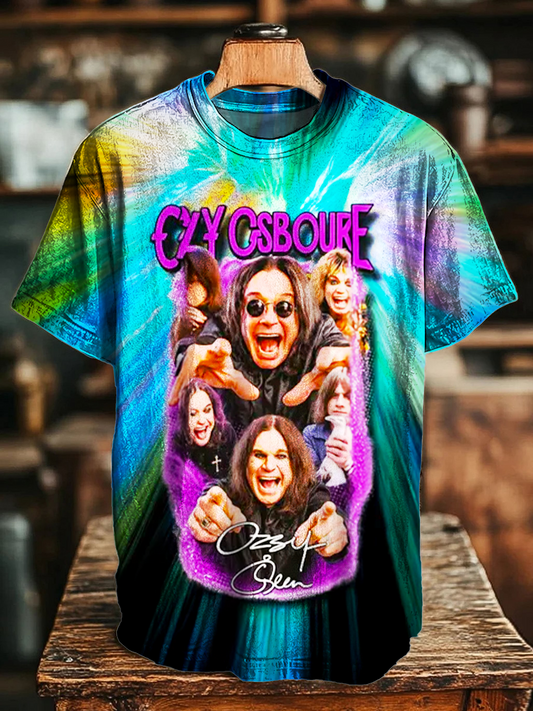 Ozzy Osbourne Color Burst Crew Neck T-shirt
