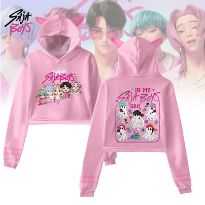 Halloween SAJA Boys Fur Rabbit Long Sleeve Hoodie