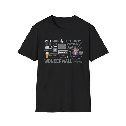 Oasis Muisc Fans Unisex Cotton Crew Neck T-shirt