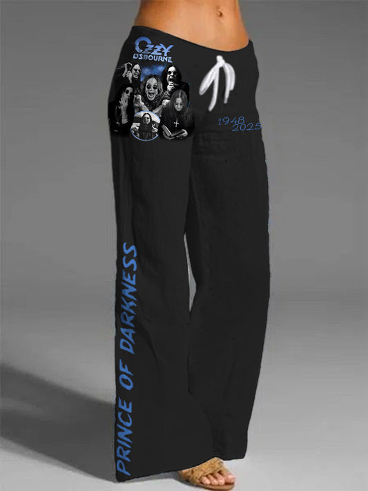 Ozzy Osbourne Women's Printed Casual Pants