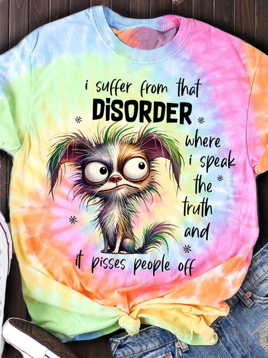 Ich spreche die Wahrheit und es verärgert die Leute T-Shirt mit Rundhalsausschnitt 