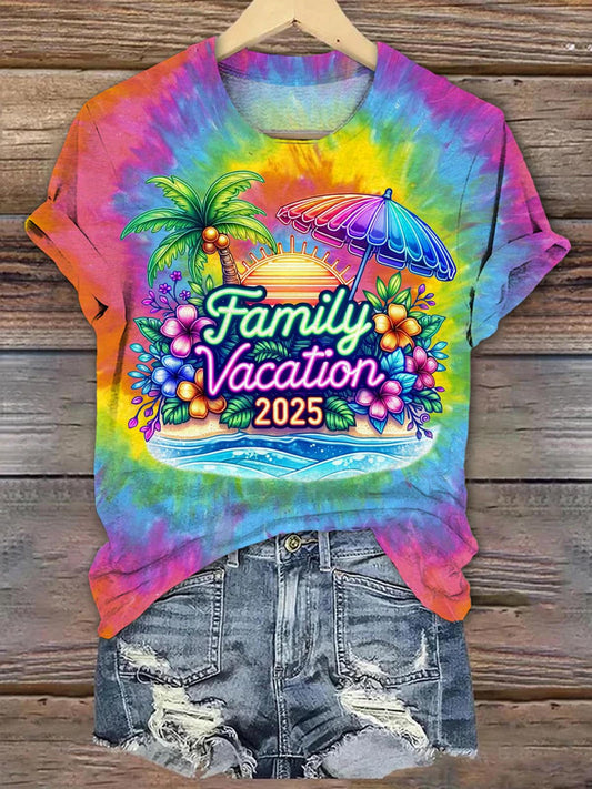 ファミリーバケーション2025クルーネックTシャツ