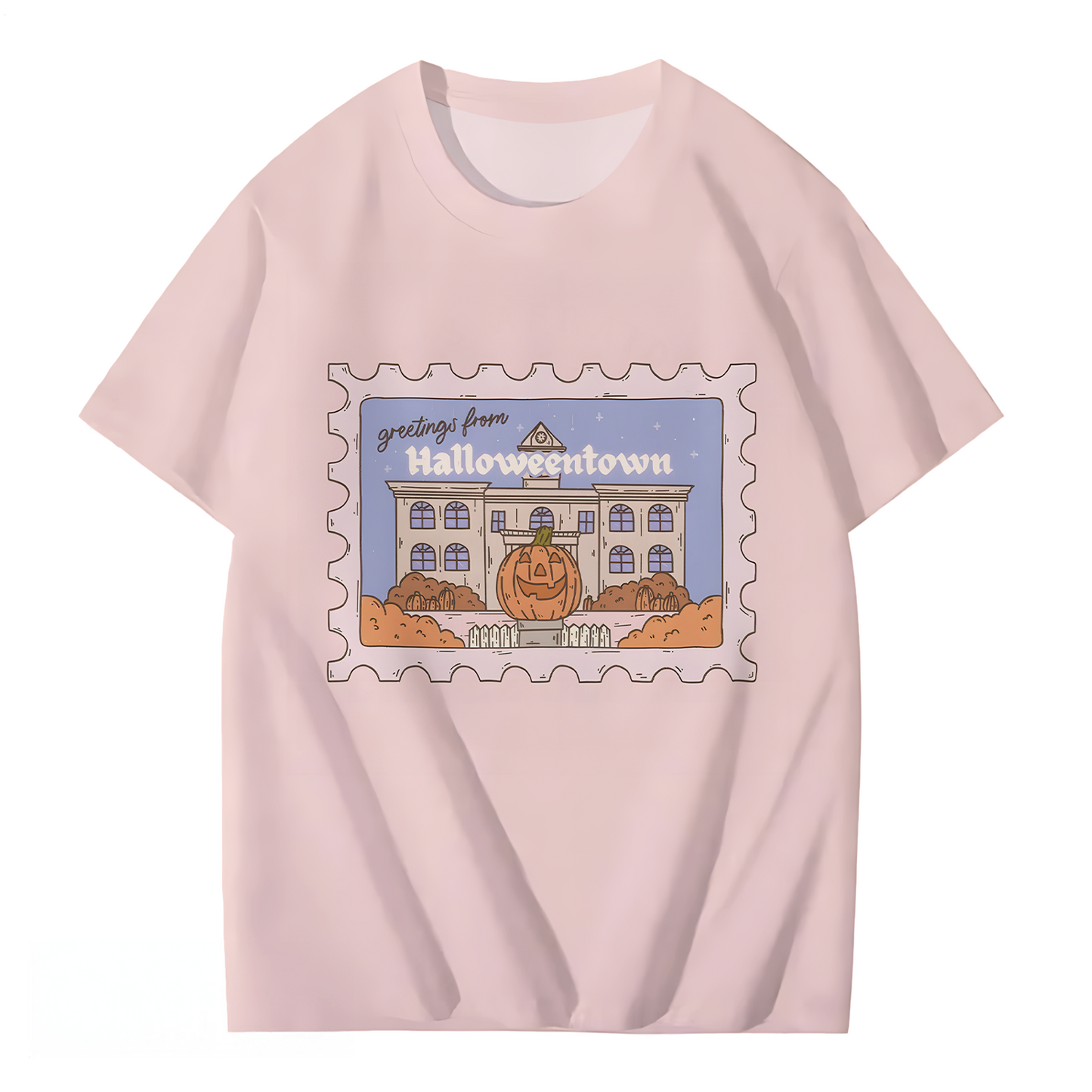 Greetings From Halloween Crew Neck T-shirt