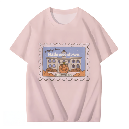 Greetings From Halloween Crew Neck T-shirt