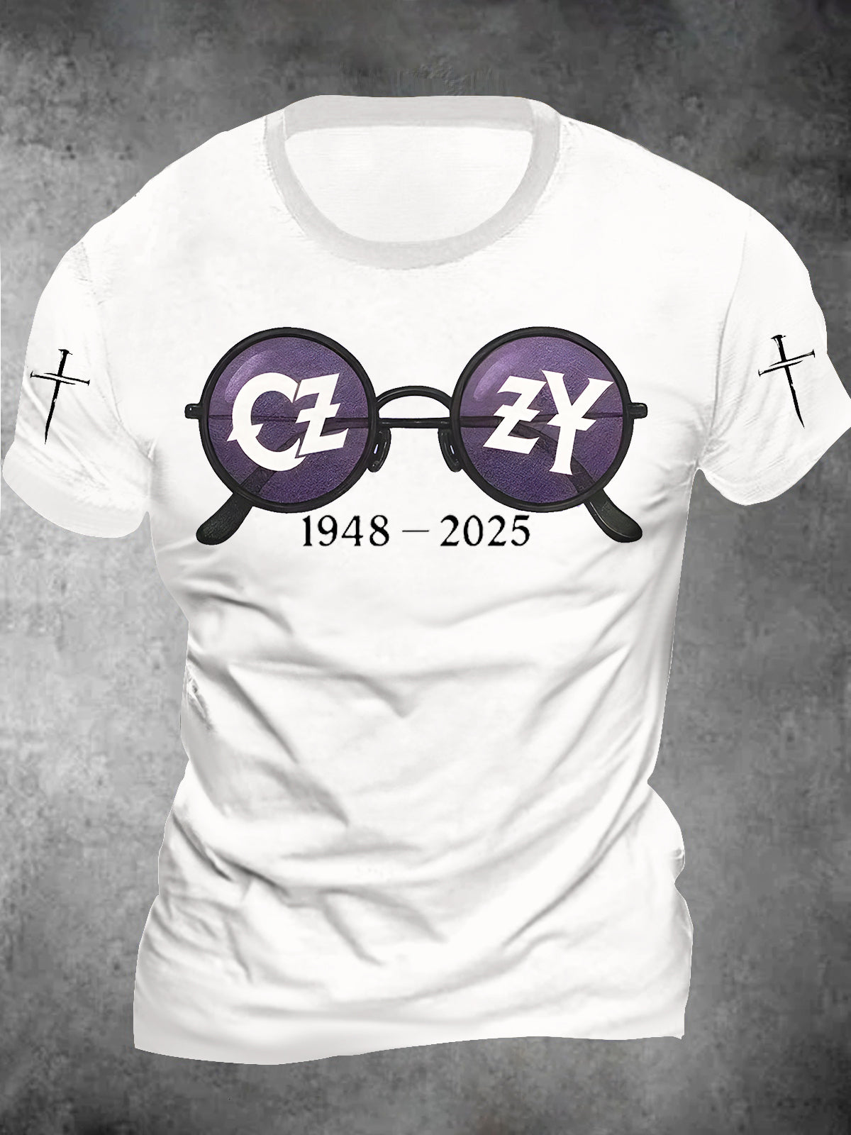 In Memory of Ozzy Osbourne Crew Neck Cotton T-shirts