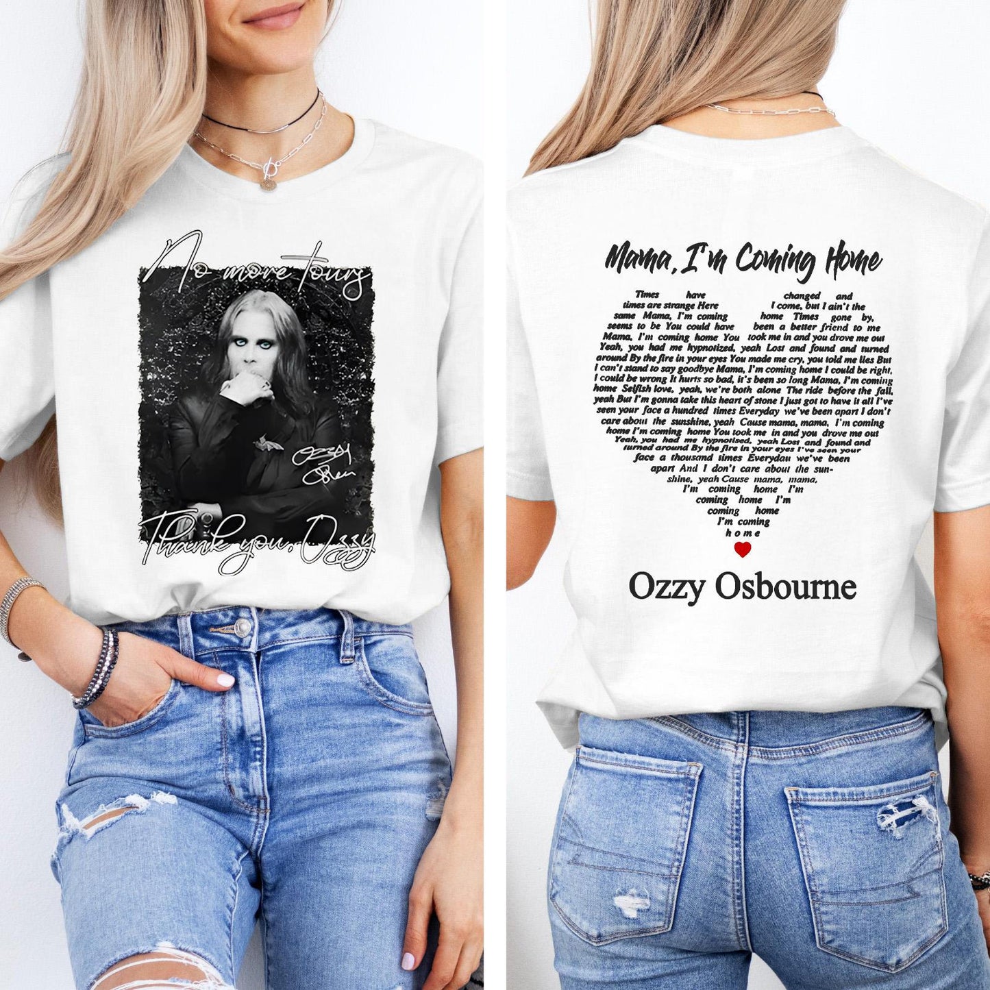 No More Tour Thank You Ozzy Crew Neck T-shirt