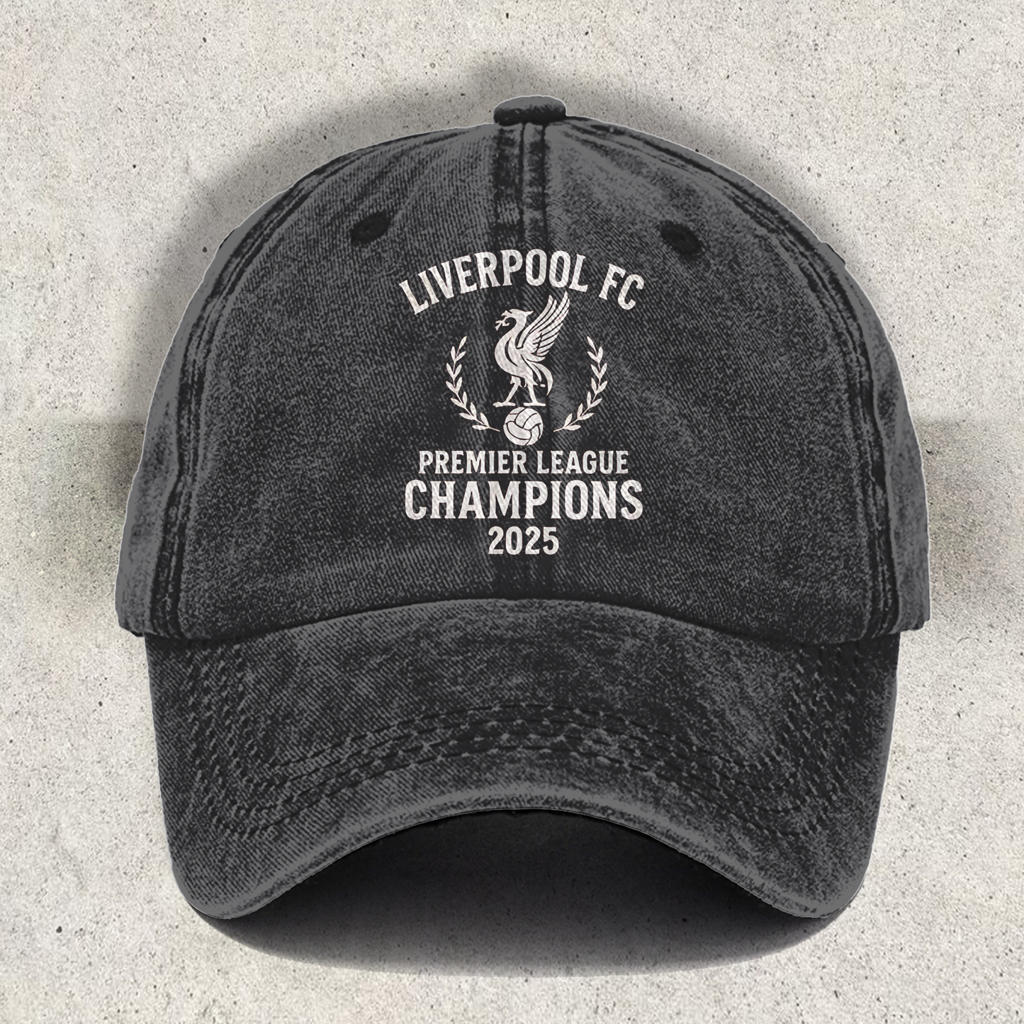 Vintage Liverpool Champions 2025 Printed Baseball Cap