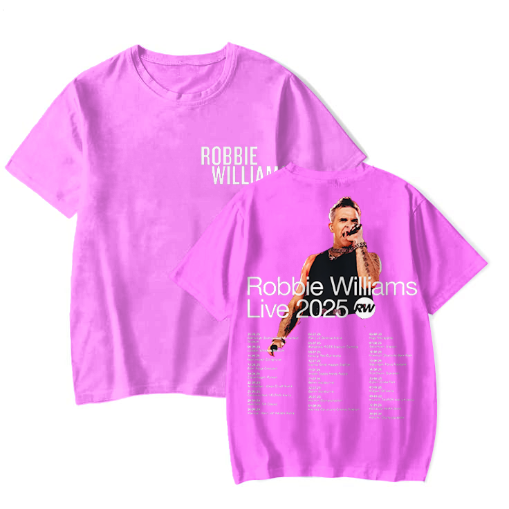ロビー・ウィリアムズ ライブツアー 2025 クルーネック Tシャツ