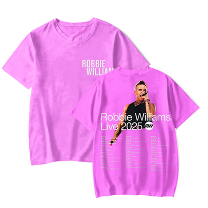 ロビー・ウィリアムズ ライブツアー 2025 クルーネック Tシャツ