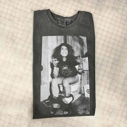 Ozzy Osbourne Washed Cotton Crew Neck T-Shirt