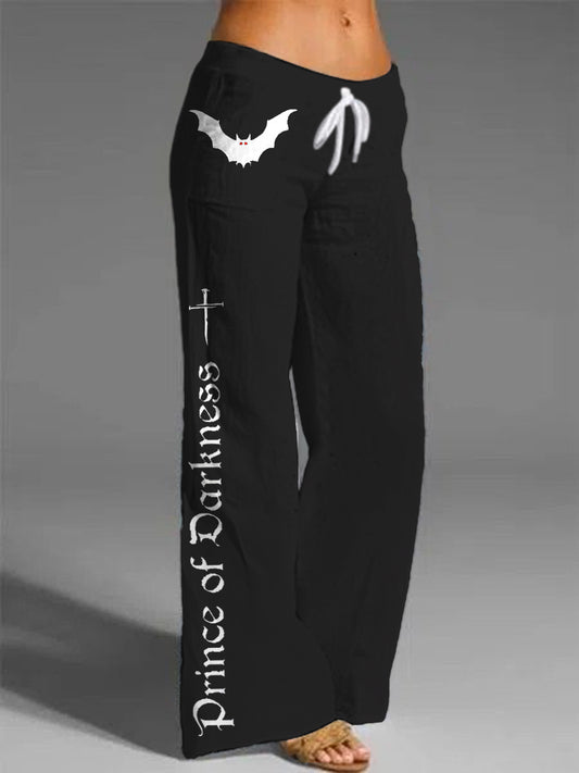 Commemorative Ozzy Osbourne Printed Casual Pants