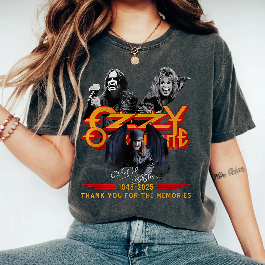 In Memory of Ozzy Osbourne Washed Cotton Short Sleeves