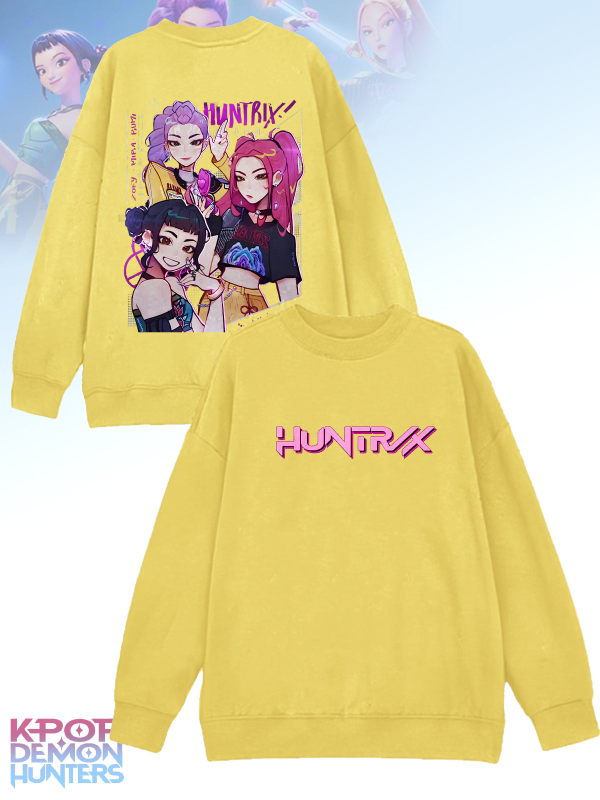 Demon Hunters Printed Long Sleeve Casual Top