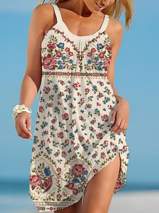 Women's Floral Print Beach Dress
