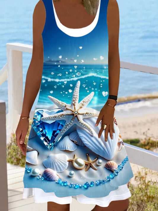 Starfish Ladies False Two Dress