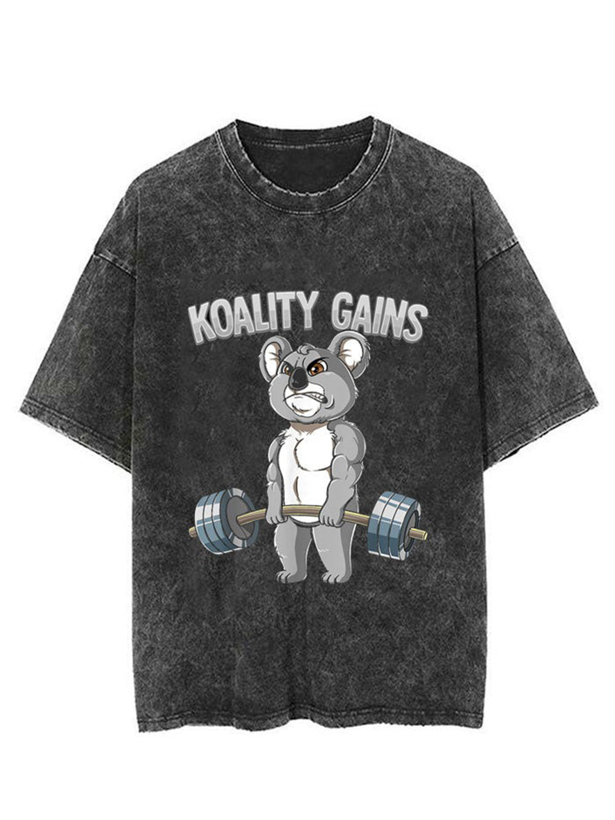 Fitness Koala Unisex Short Sleeve Washed T-Shirt