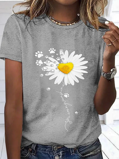 Daisy You Are My Sunshine Special Lovely Dog Crew Neck T-shirt